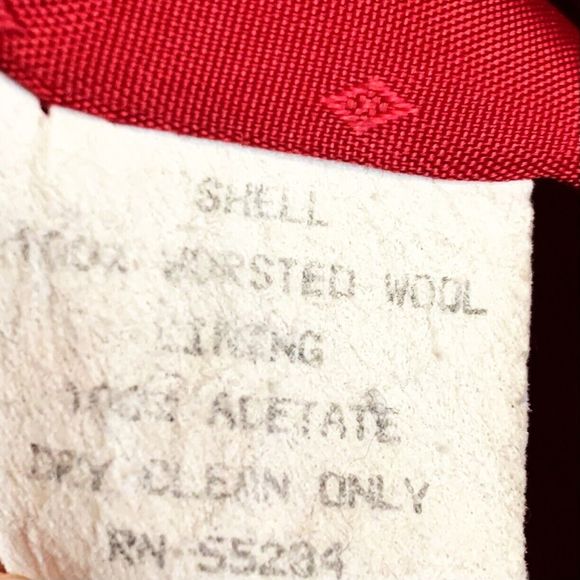 Talbots Ruby Red Worsted Wool Blazer Jacket Single Button Sz 16 Valentine's Day - Picture 6 of 7